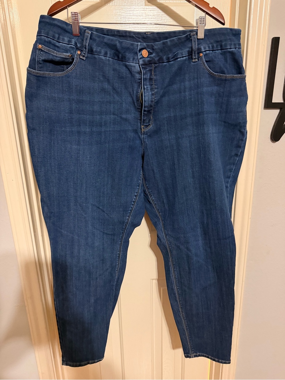 Plus Size Seven7 Women’s Dark Blue Ankle Jeans